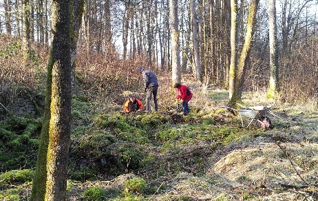 Arbeit am Kollergang